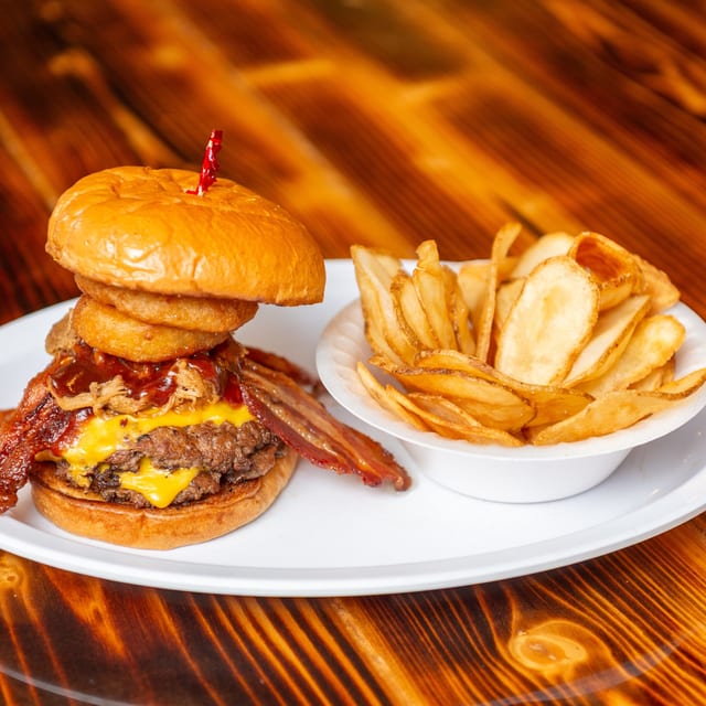 BBQ Bacon Cheeseburger.